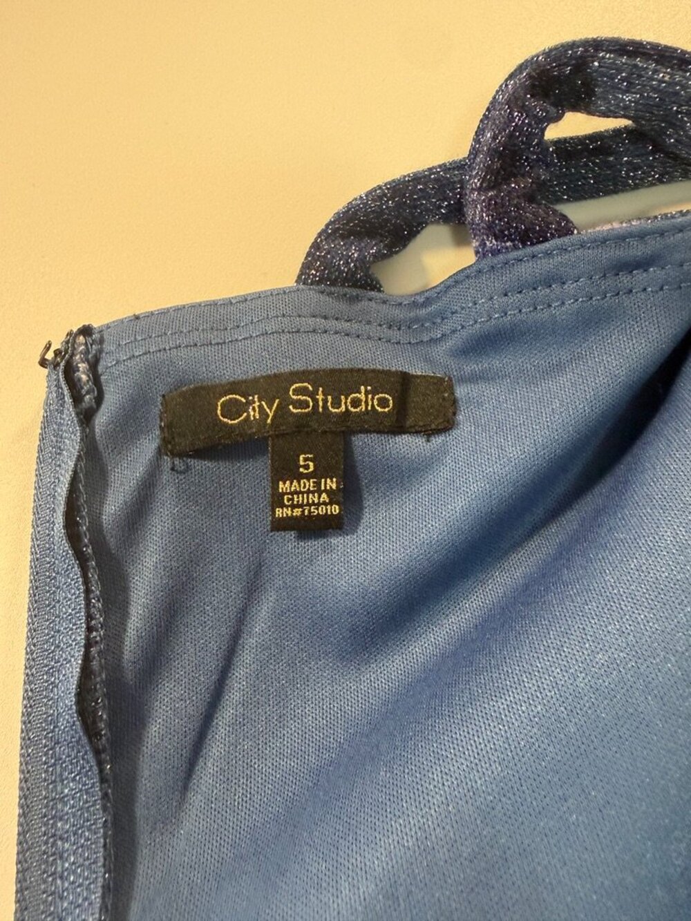 Macy's "City Studio" juniors sparkly dress - Picture 5 of 11